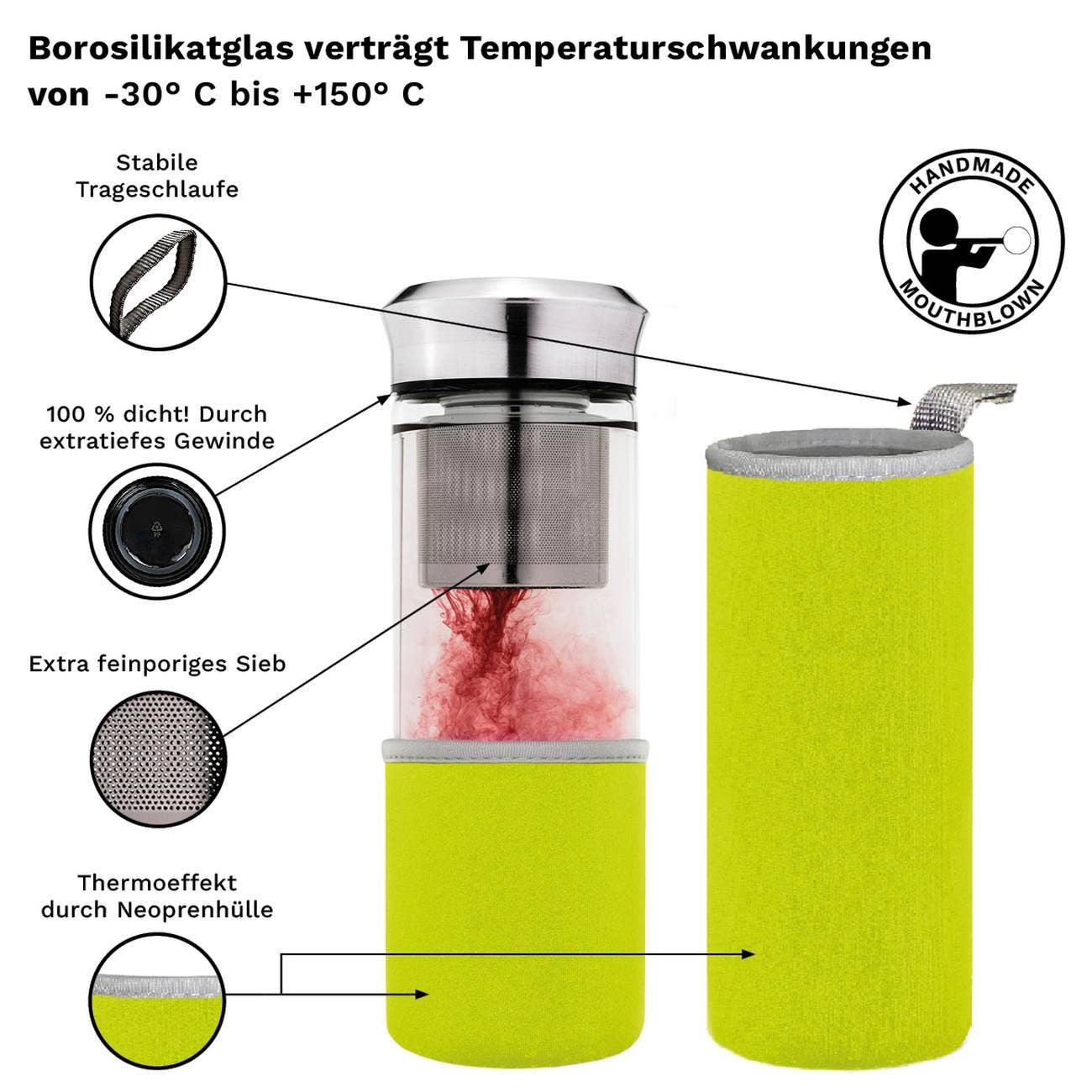 Infuser - Teamaker 400ml; verde