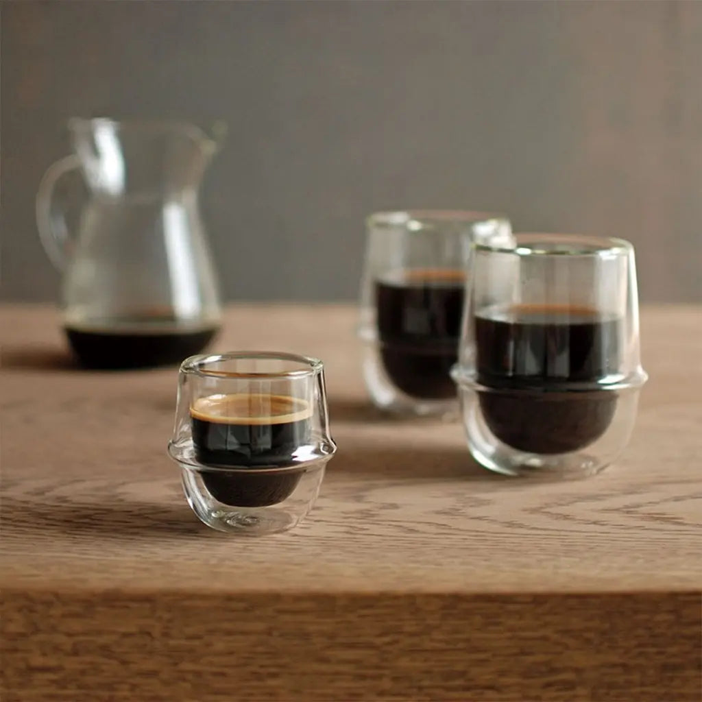 Kinto KRONOS Double Wall Espresso Glass, 80ml
