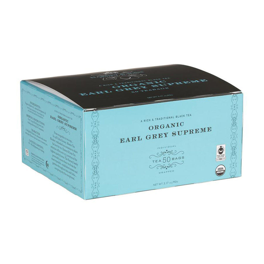 BIO Earl Grey, Cutie cu 50 de Pliculețe de Ceai Ambalate în Folie