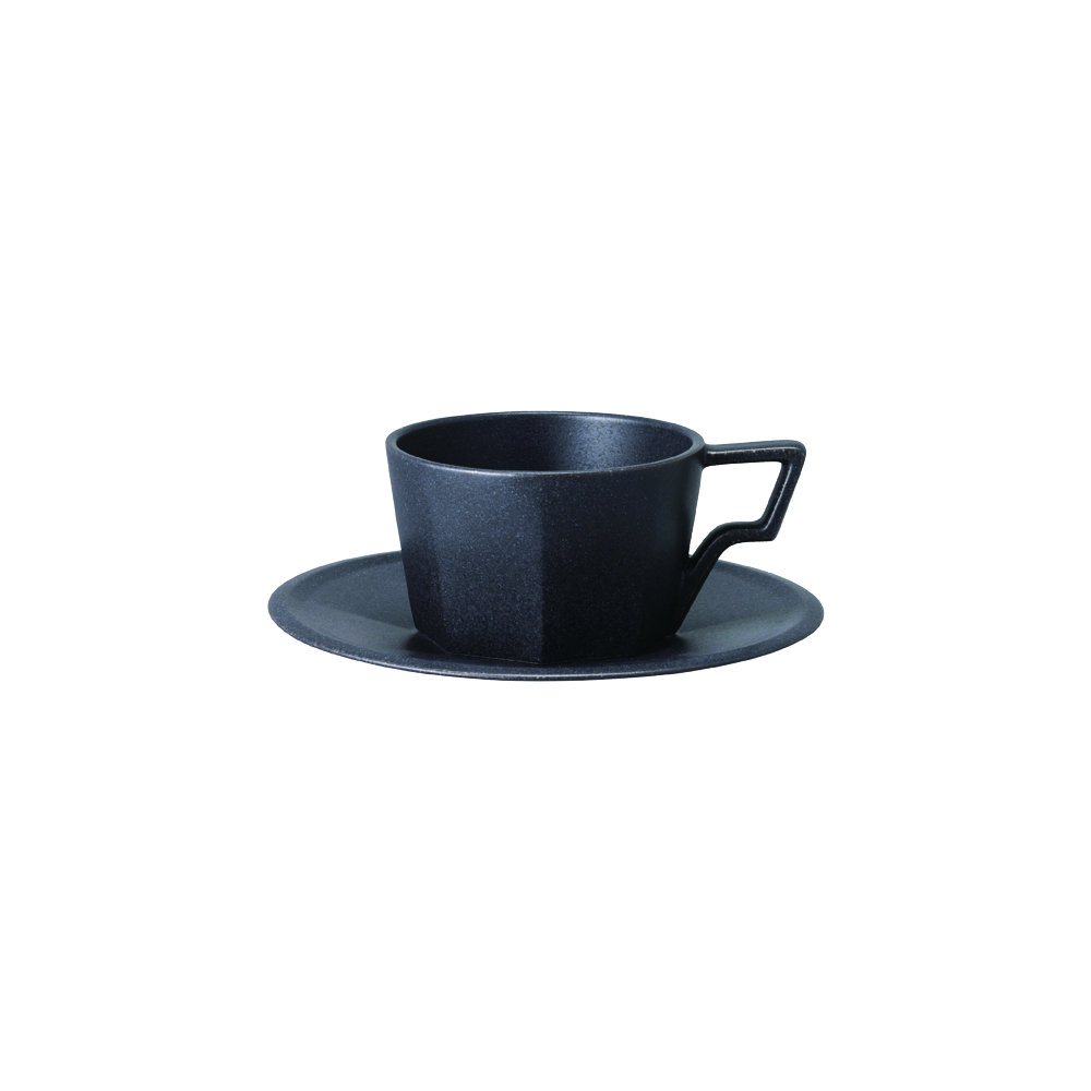 Kinto OCT Teacup & Saucer, 220ml