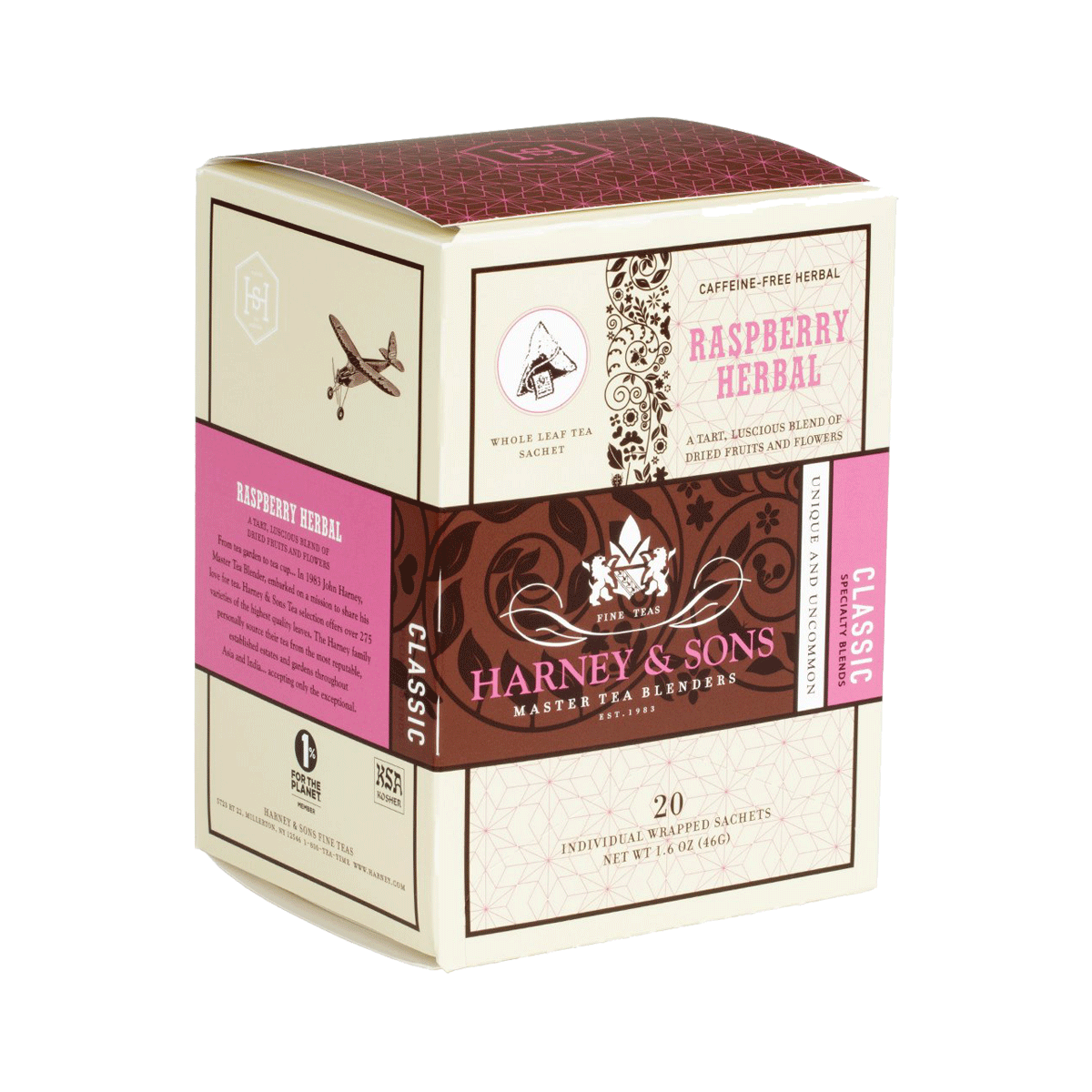 Raspberry Herbal - Harney & Sons Teas, European Distribution Center